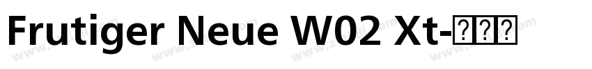 Frutiger Neue W02 Xt字体转换